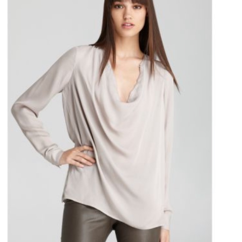 Vince Silk Cowl Neck Top